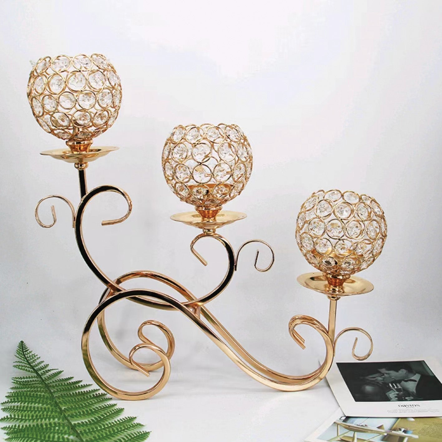 Crystal Candle Holders - 34216-12