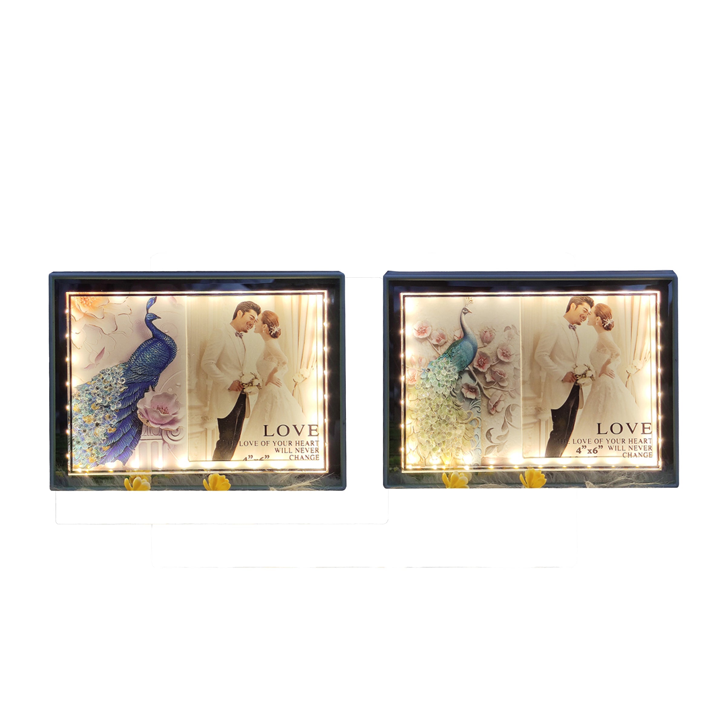 Photo Frame with LED Warm Light Mix 2 Designs - 7134/7135