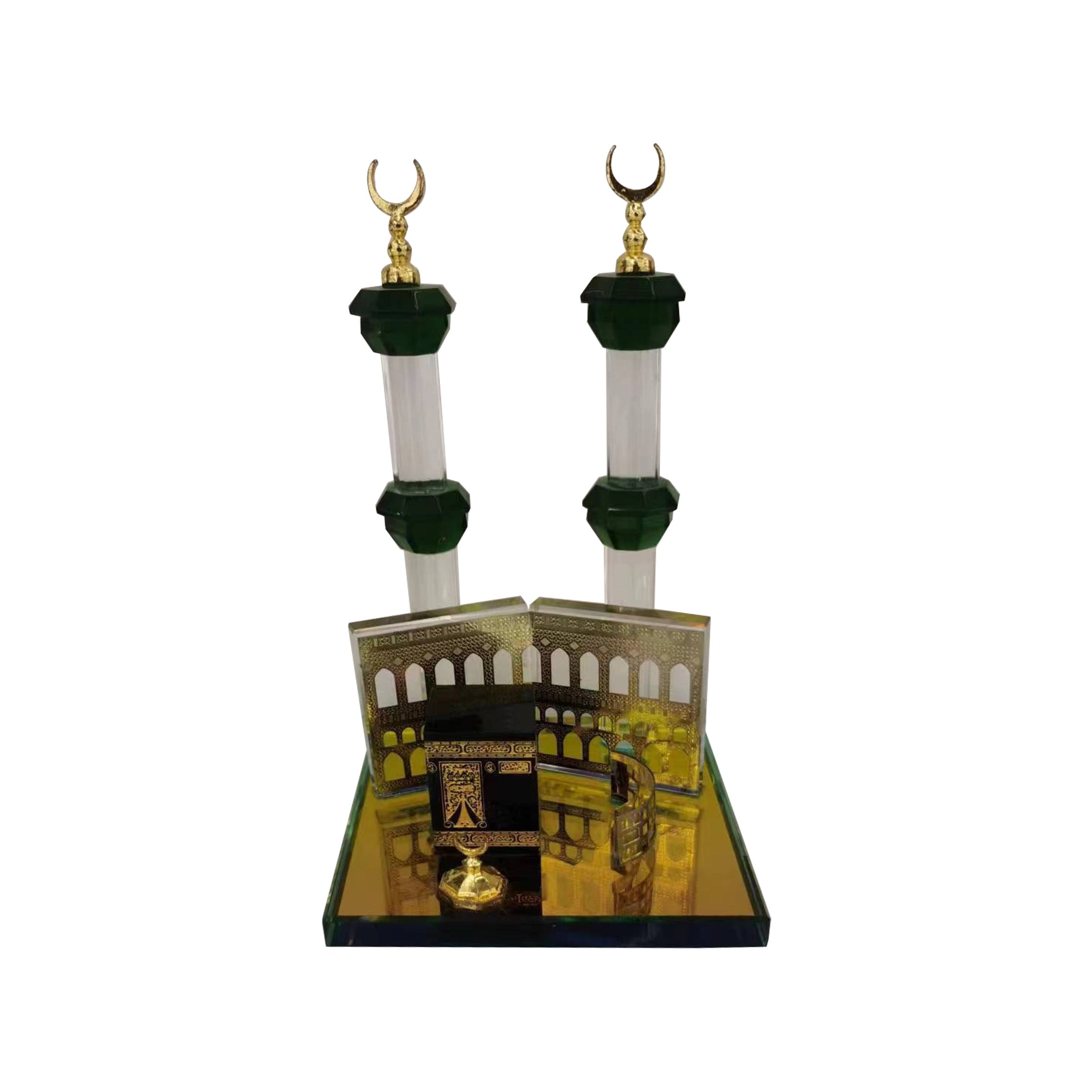 Crystal Decor with Light Mosque 100x100mm - 7804-10