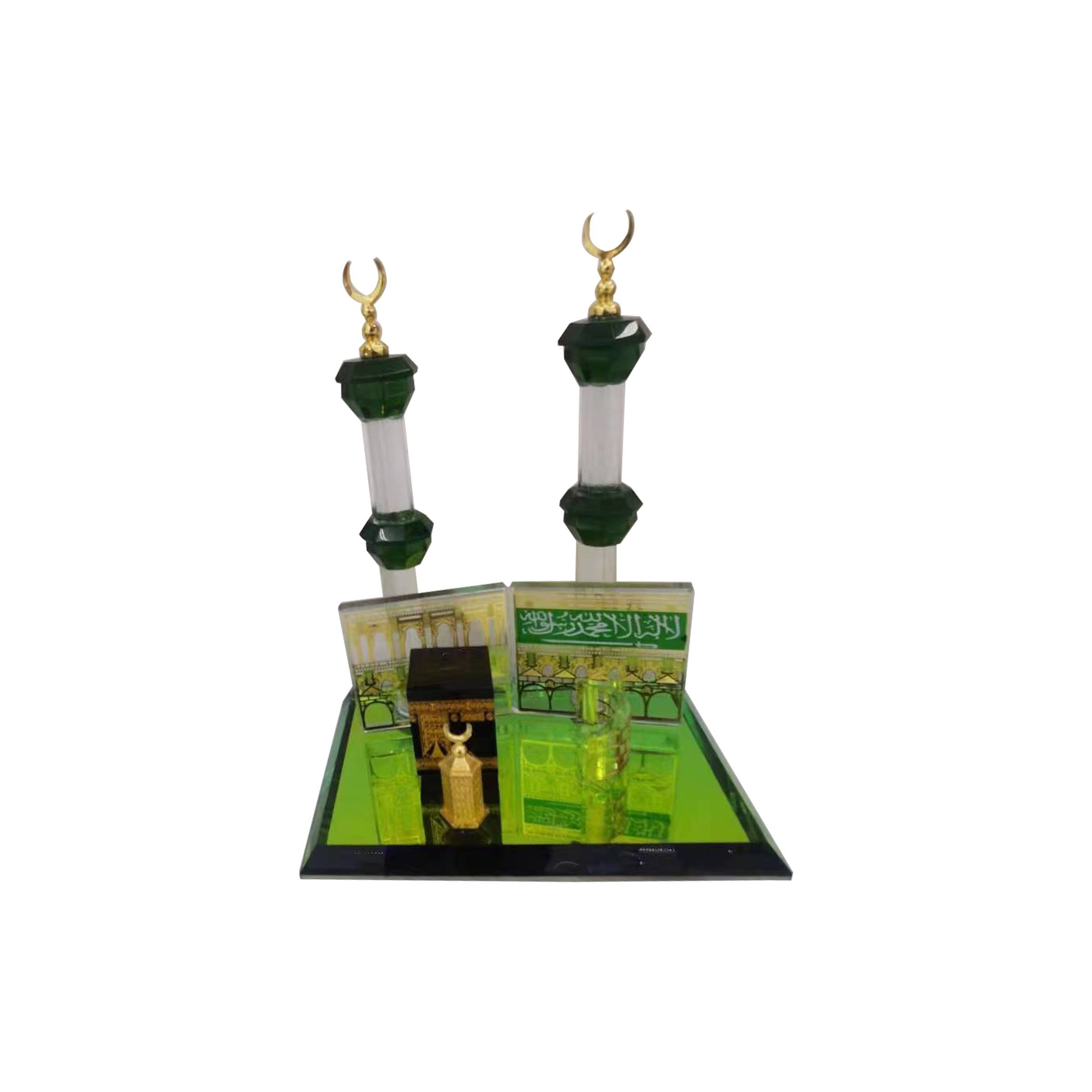 Crystal Decor with Light Mosque 150x100mm - 7804-14