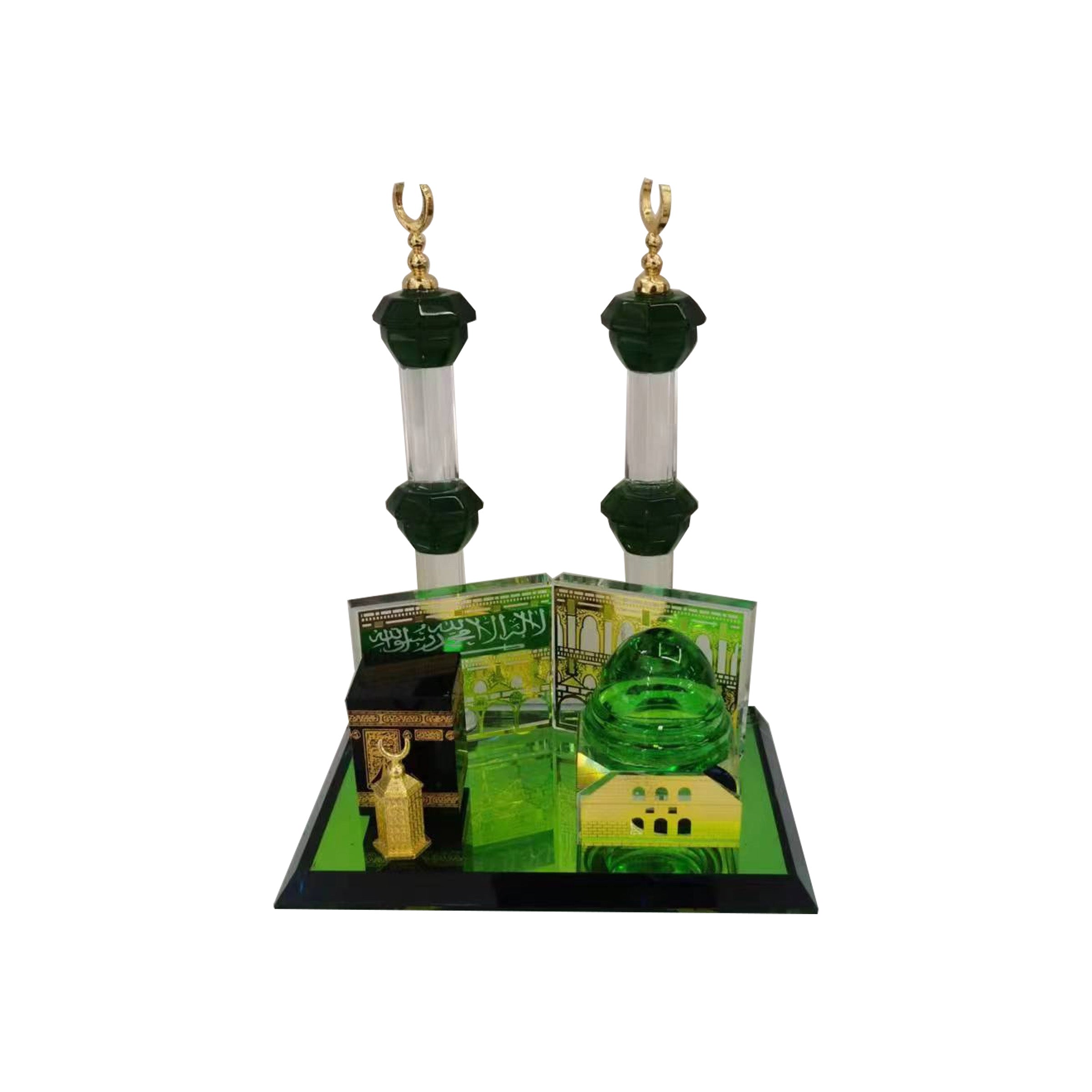 Crystal Decor with Light Mosque 150x100mm - 7804-9