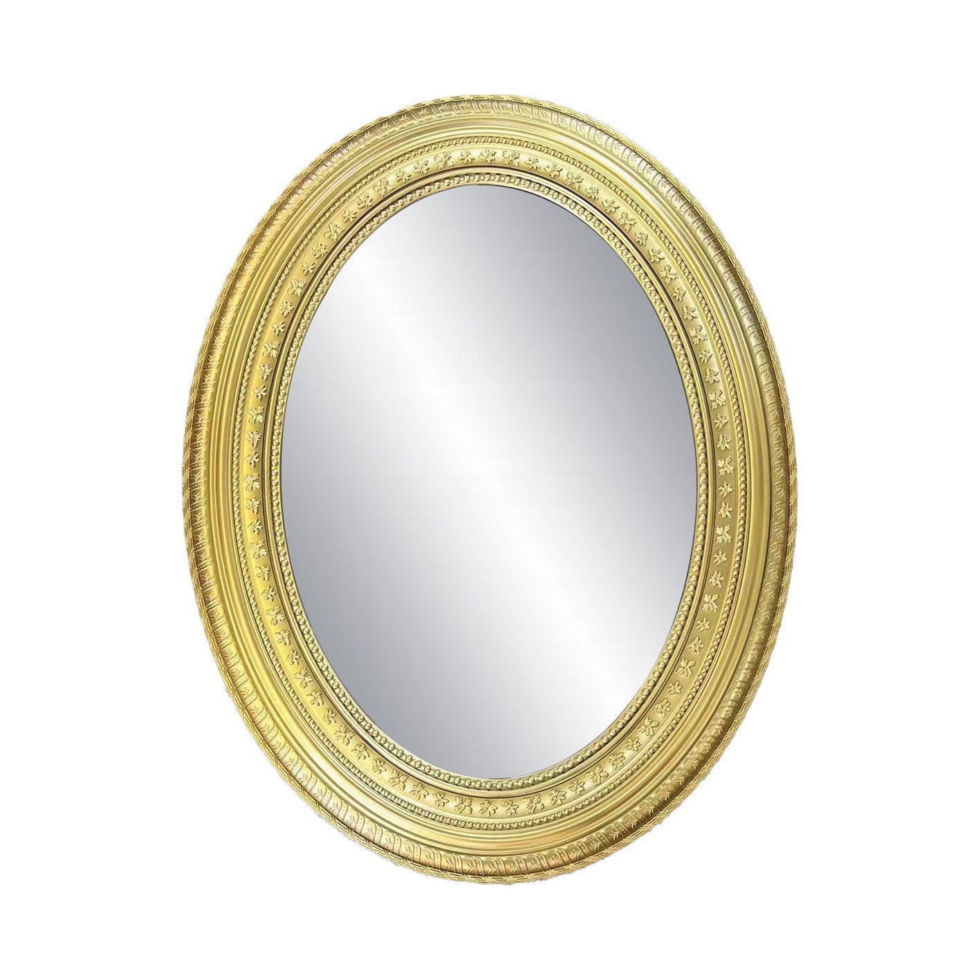 Oval Wall Mirror Silver 9008-G