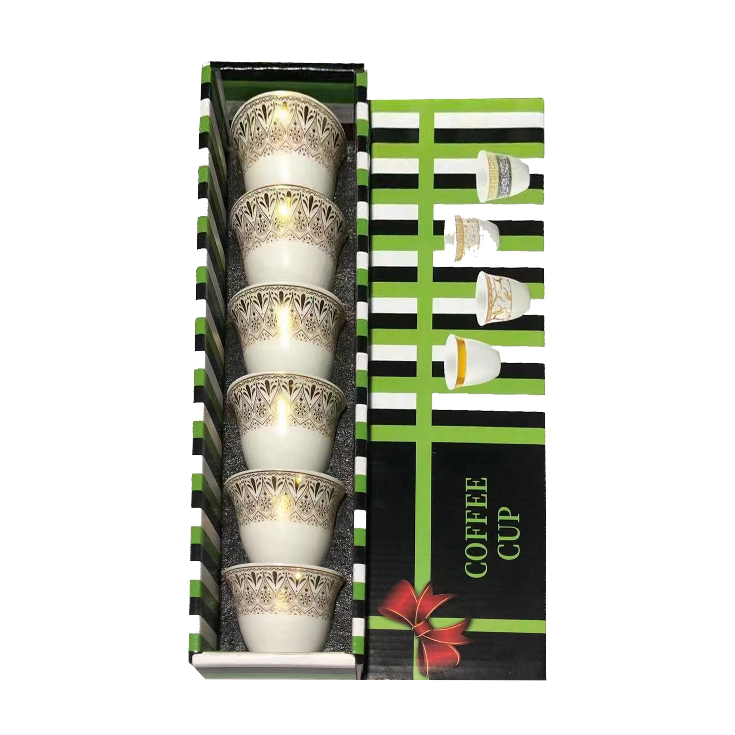 Arabic Coffee Cup 6pcs Set - A12-3B