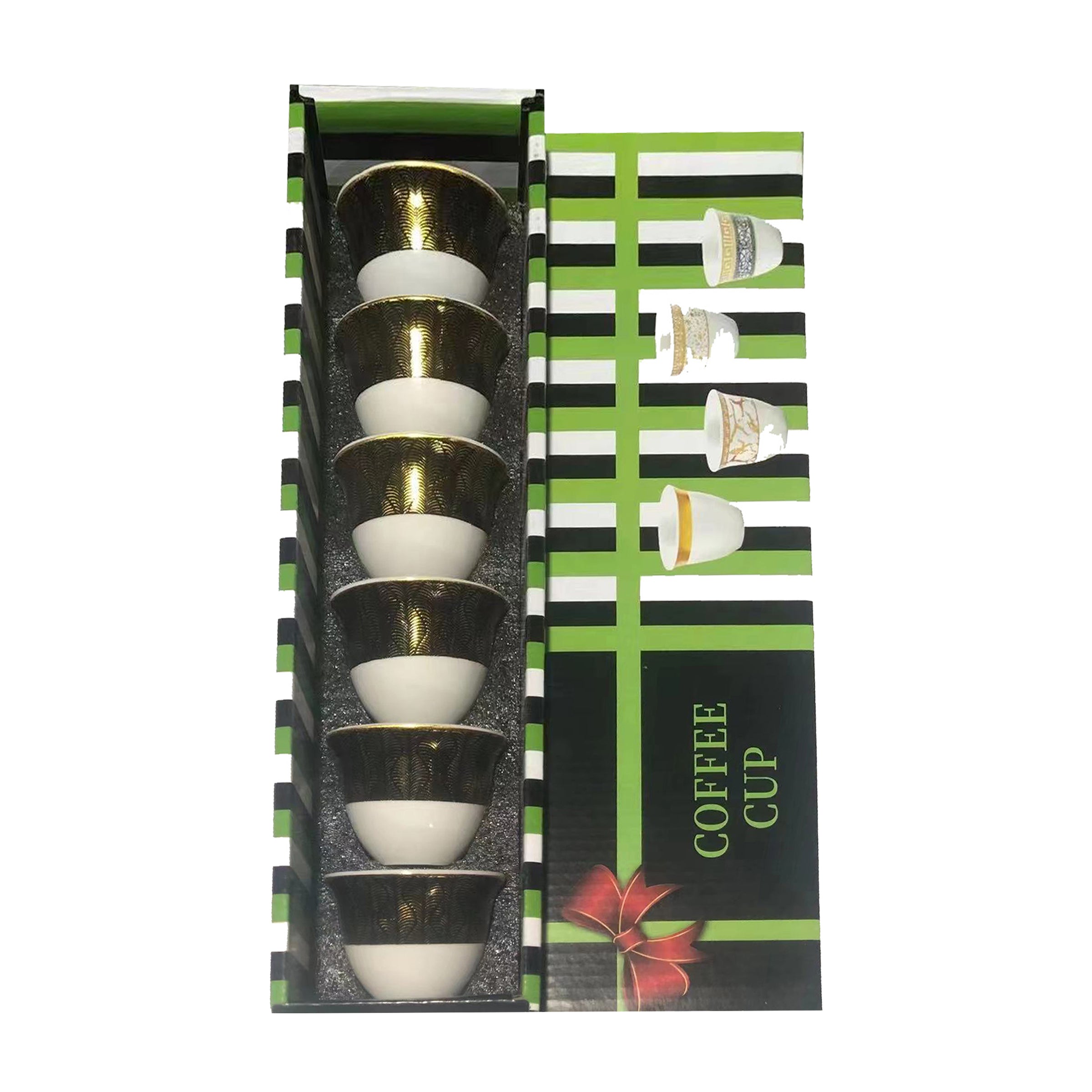 Arabic Coffee Cup 6pcs Set - A12-3D
