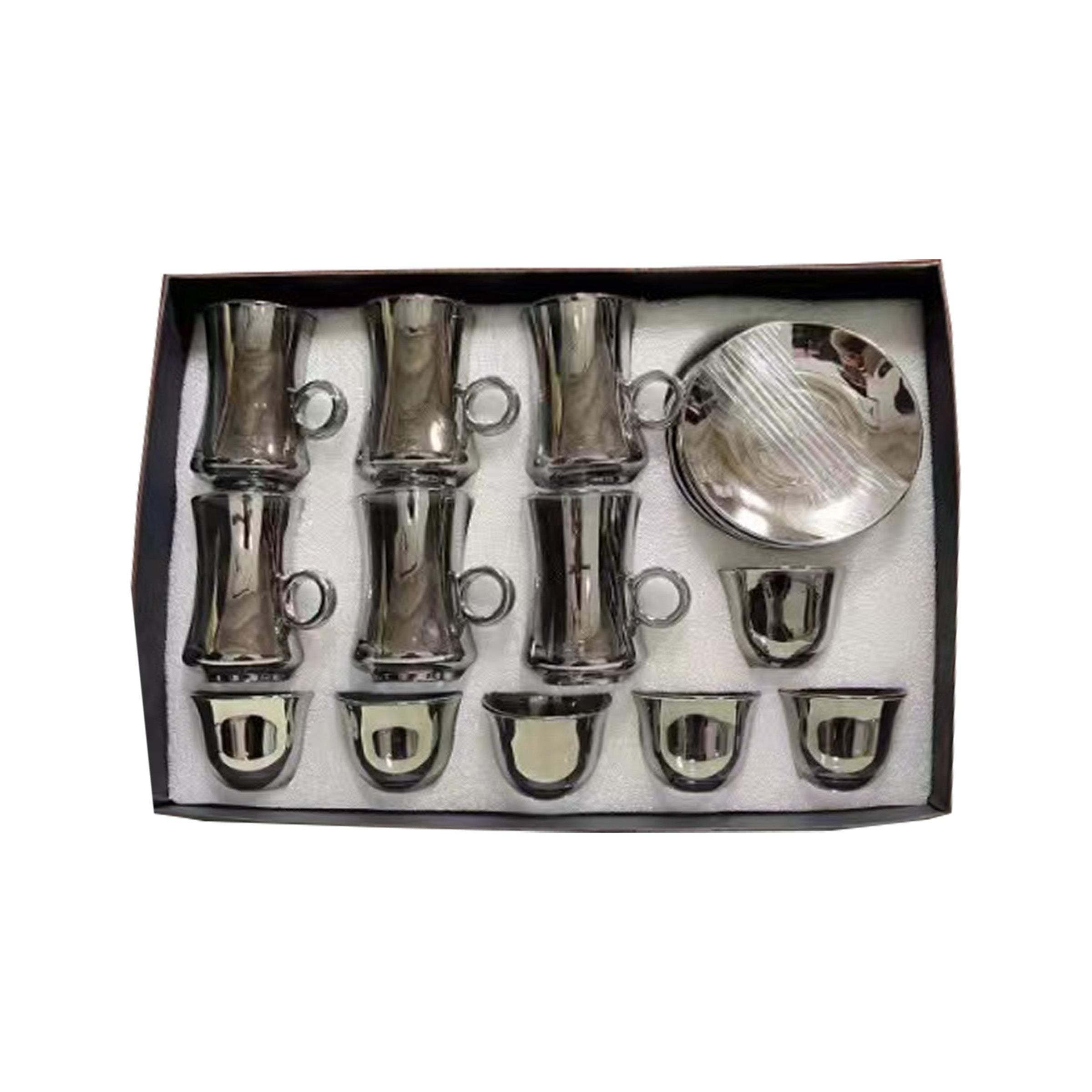 Cup 6 Tea Cups Set, 6 Coffee Cups/6 Saucers 18pcs Set - A12-4