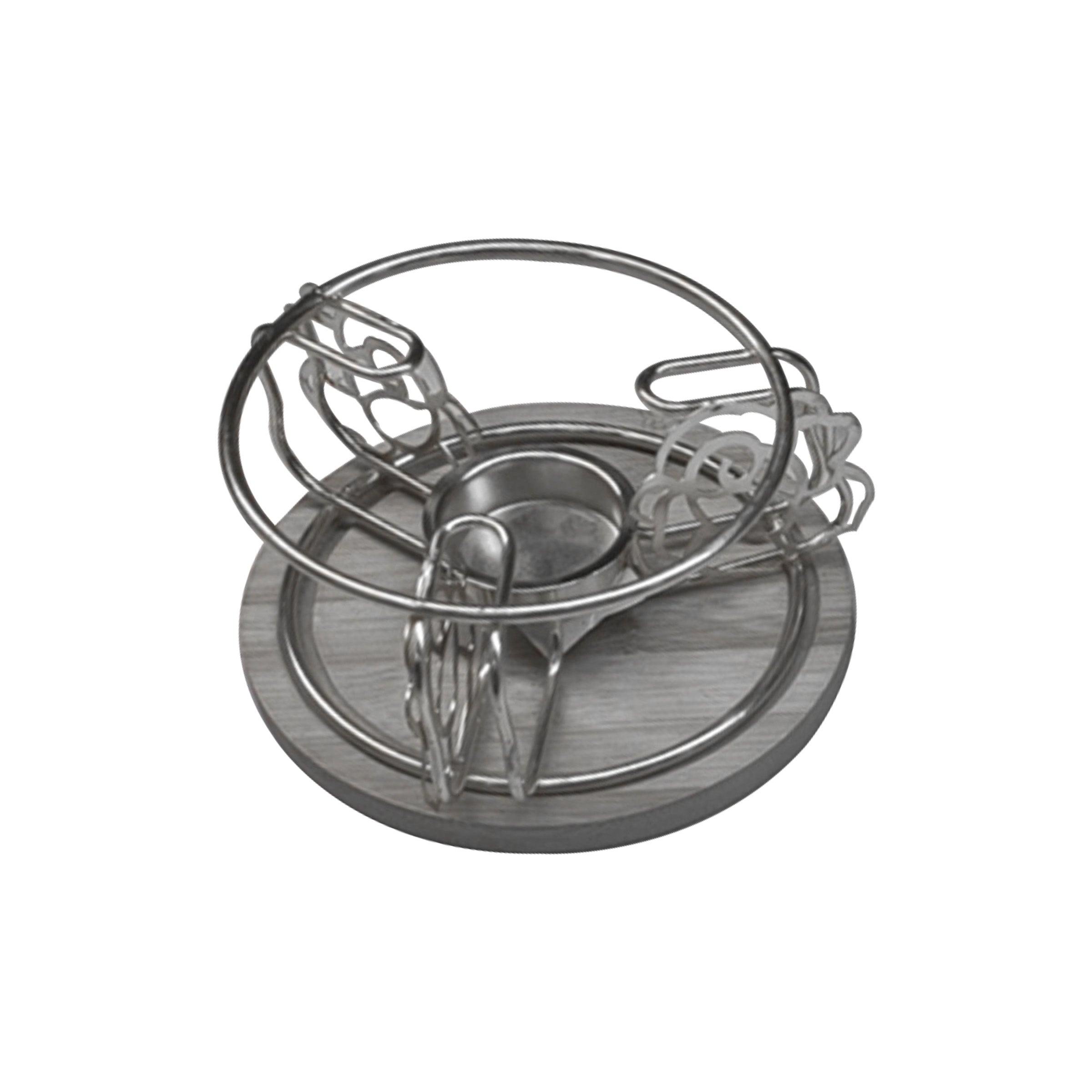 Candle Holder Base Silver - CHB-126S