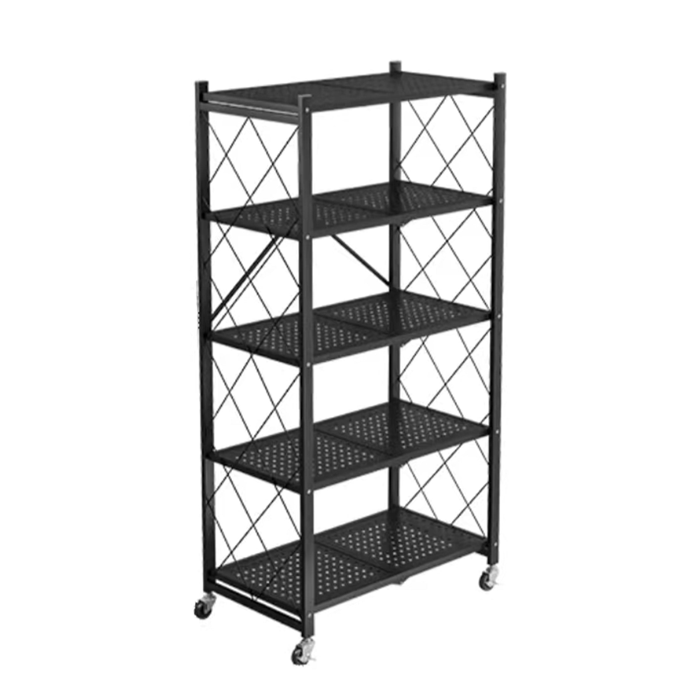Foldable Storage Basket 5 Layers Black - FS-5B