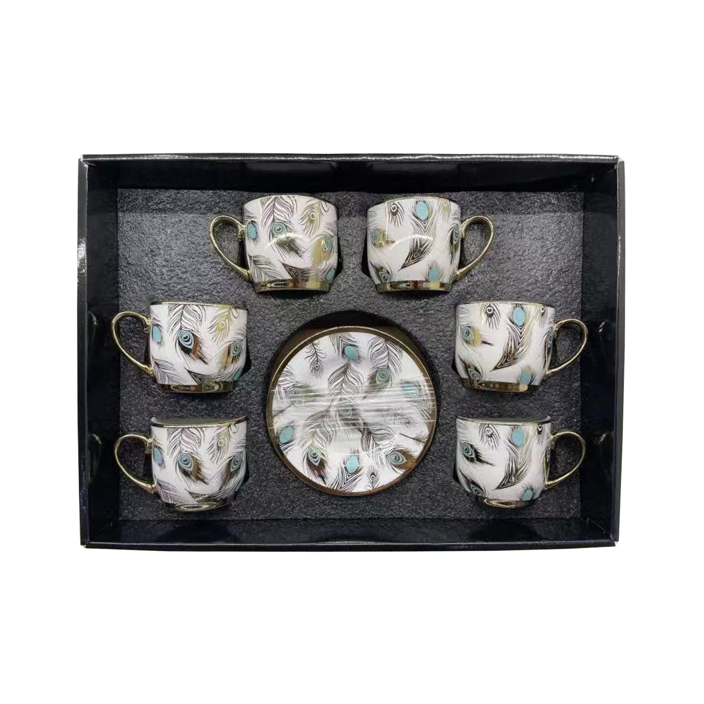 Coffee Cup Set 6pcs Cups/Saucers 160ml - LX-2903