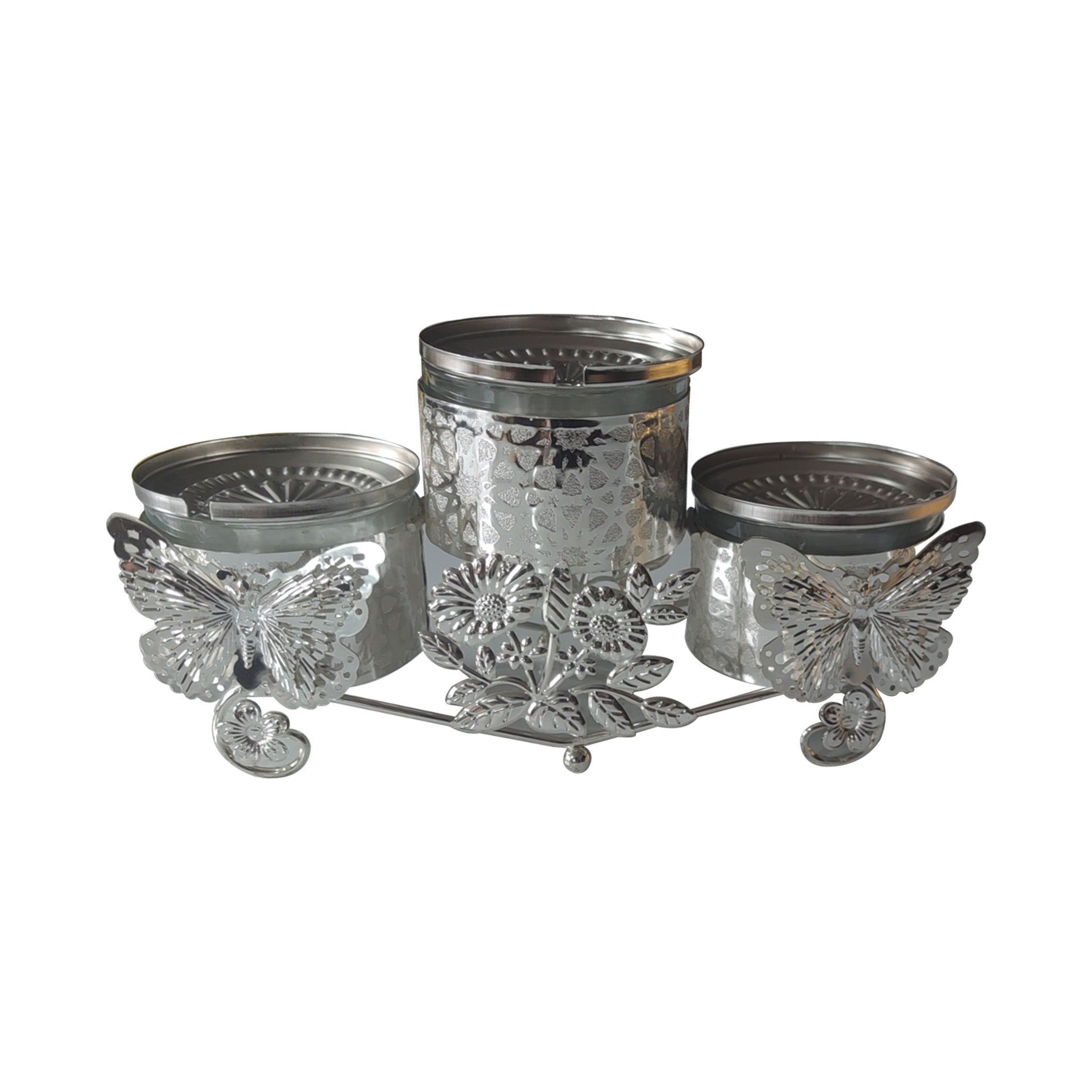 Candy Bowl Set 3pcs Silver - MCB 3S