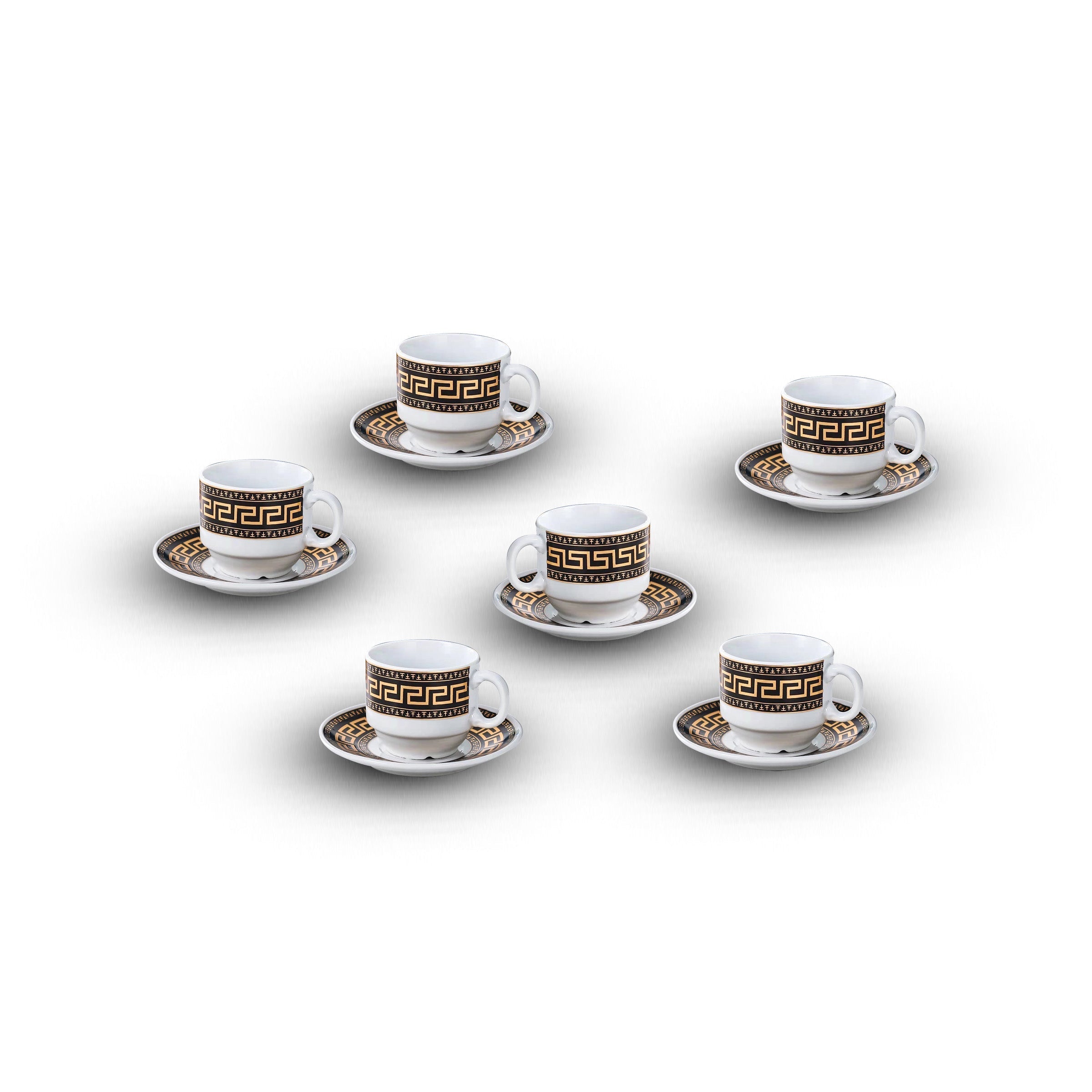 Coffee Cup Set 6pcs Cups/Saucers 90ml - MW-A12