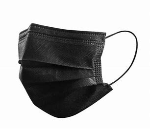 BLACK DISPOSABLE MASKS (50 PACK)
