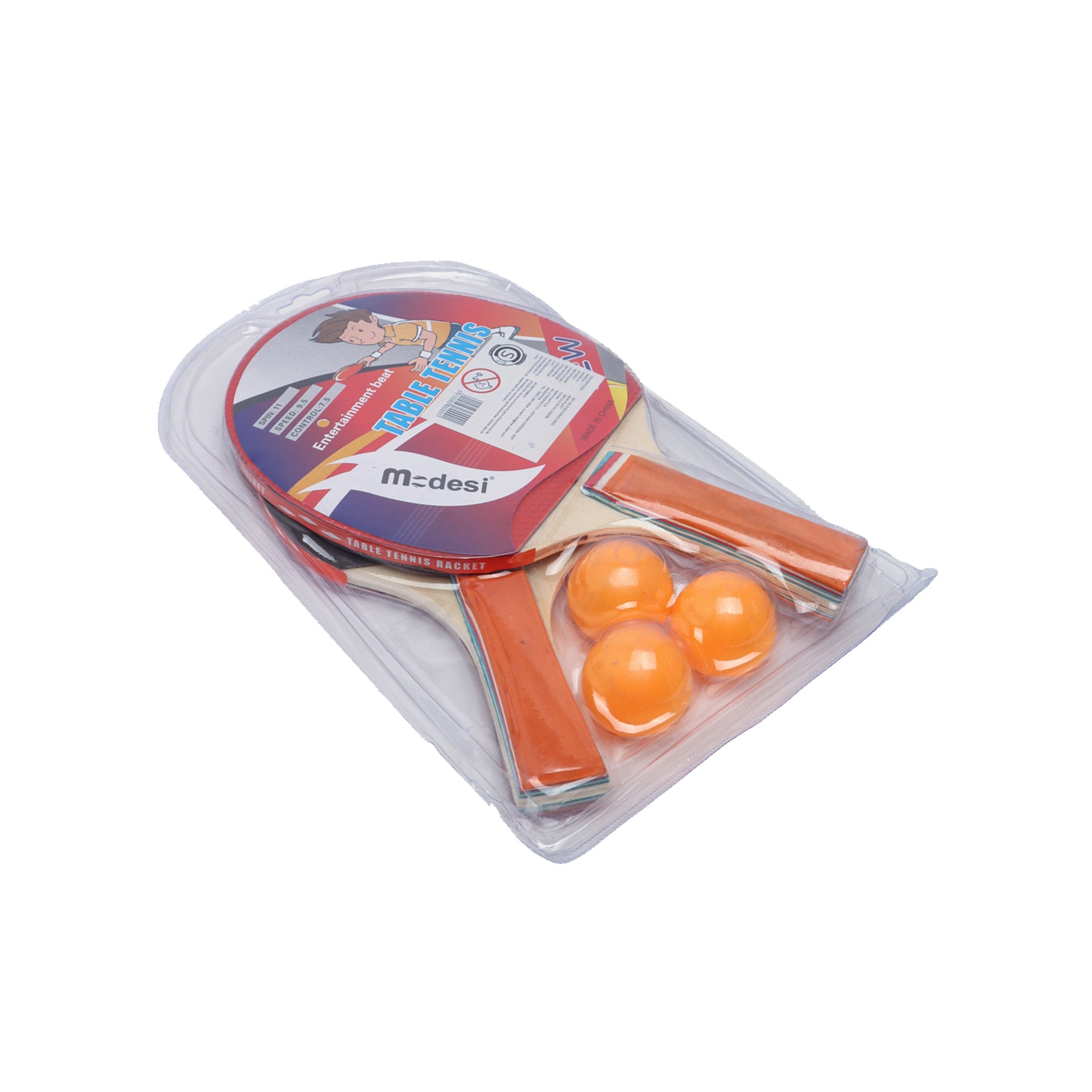 Ping Pong Paddle 2 Set with 3 Balls - RC-3B