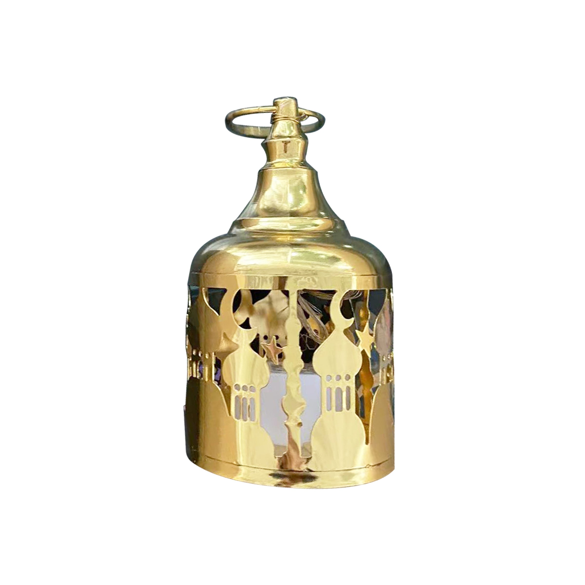 Ramadan Lantern with LED Gold - RM25-118
