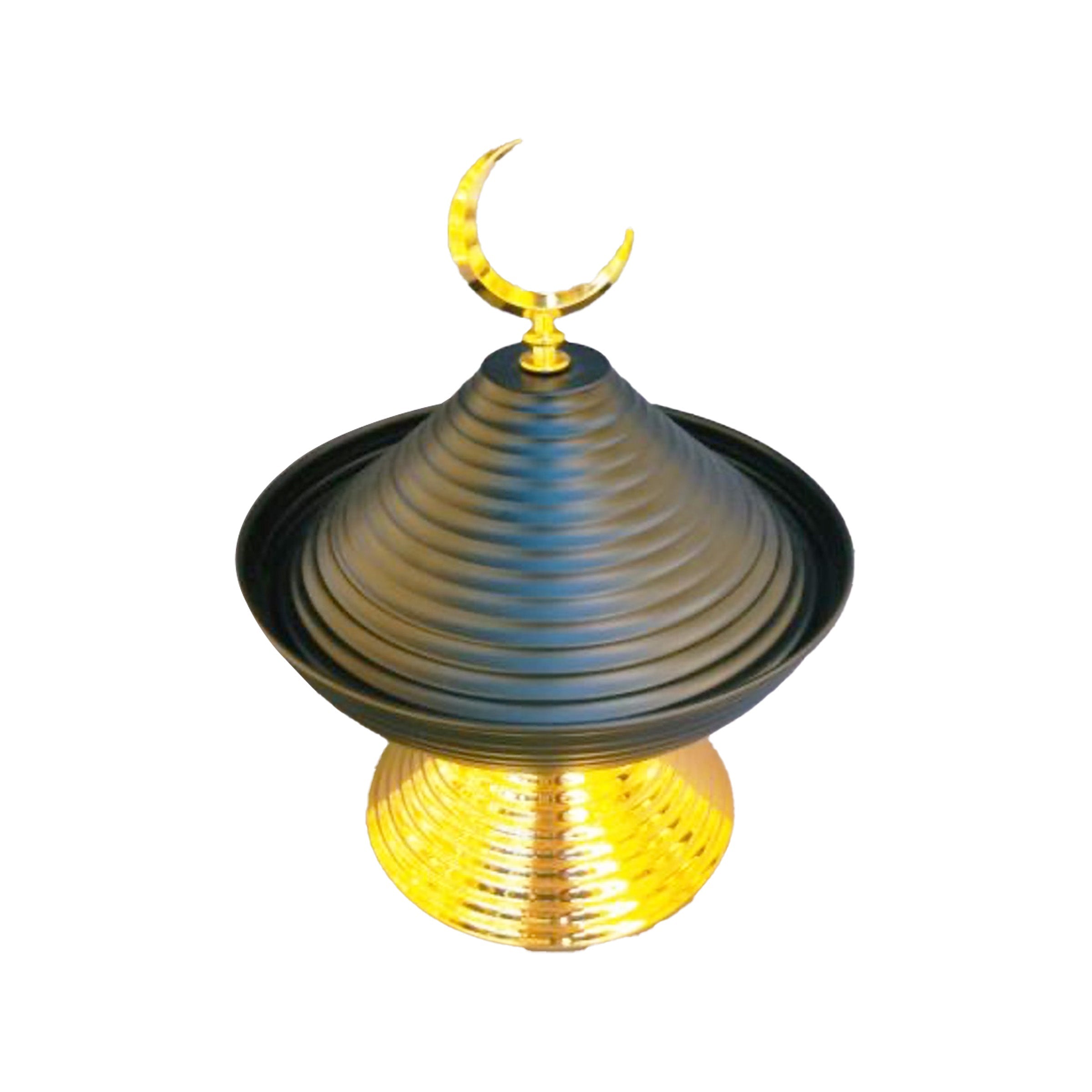 Ramadan Candy Bowl with Lid Black - RM25-329
