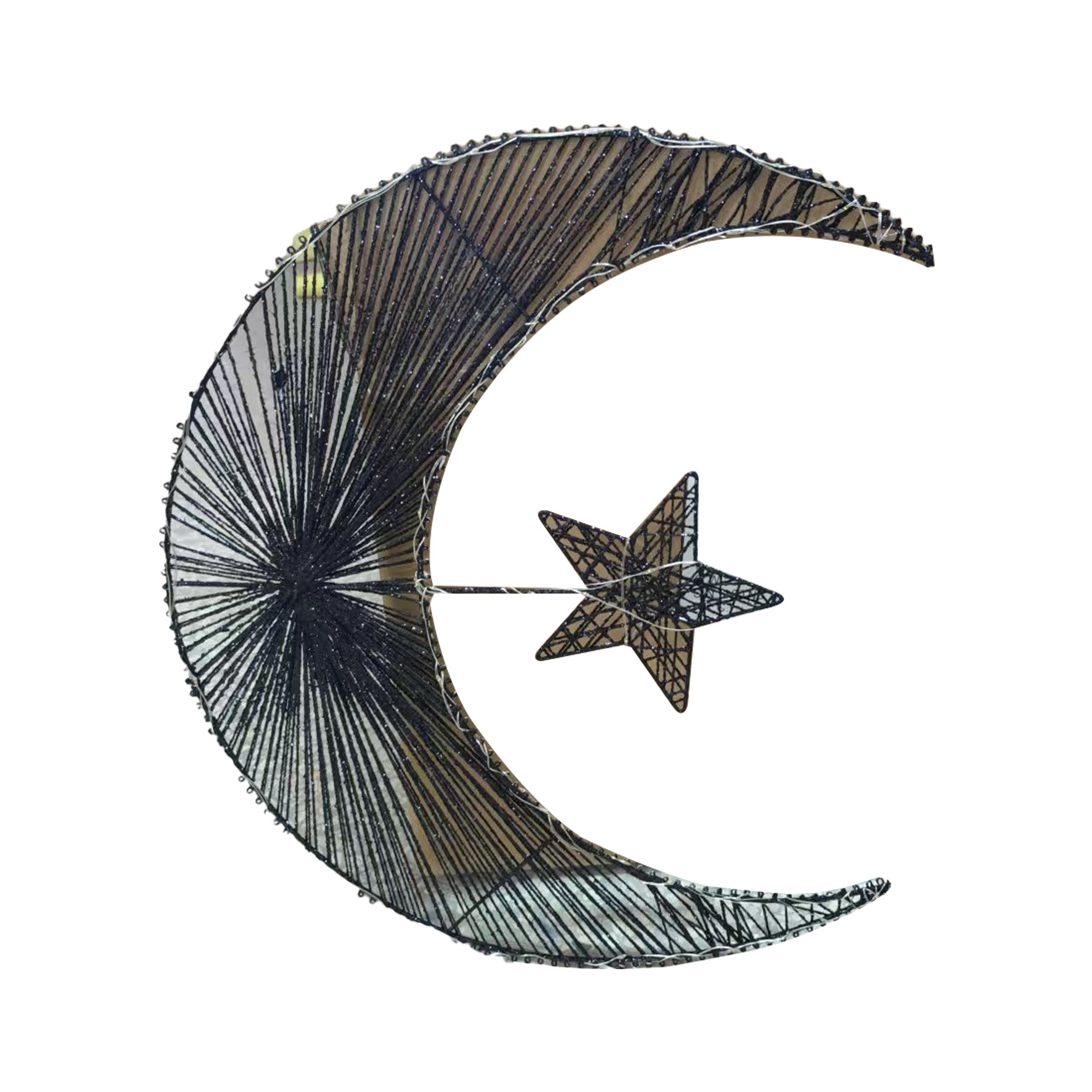 Ramadan Pendant-LED Black 50cm 2m USB Cable RM25-378