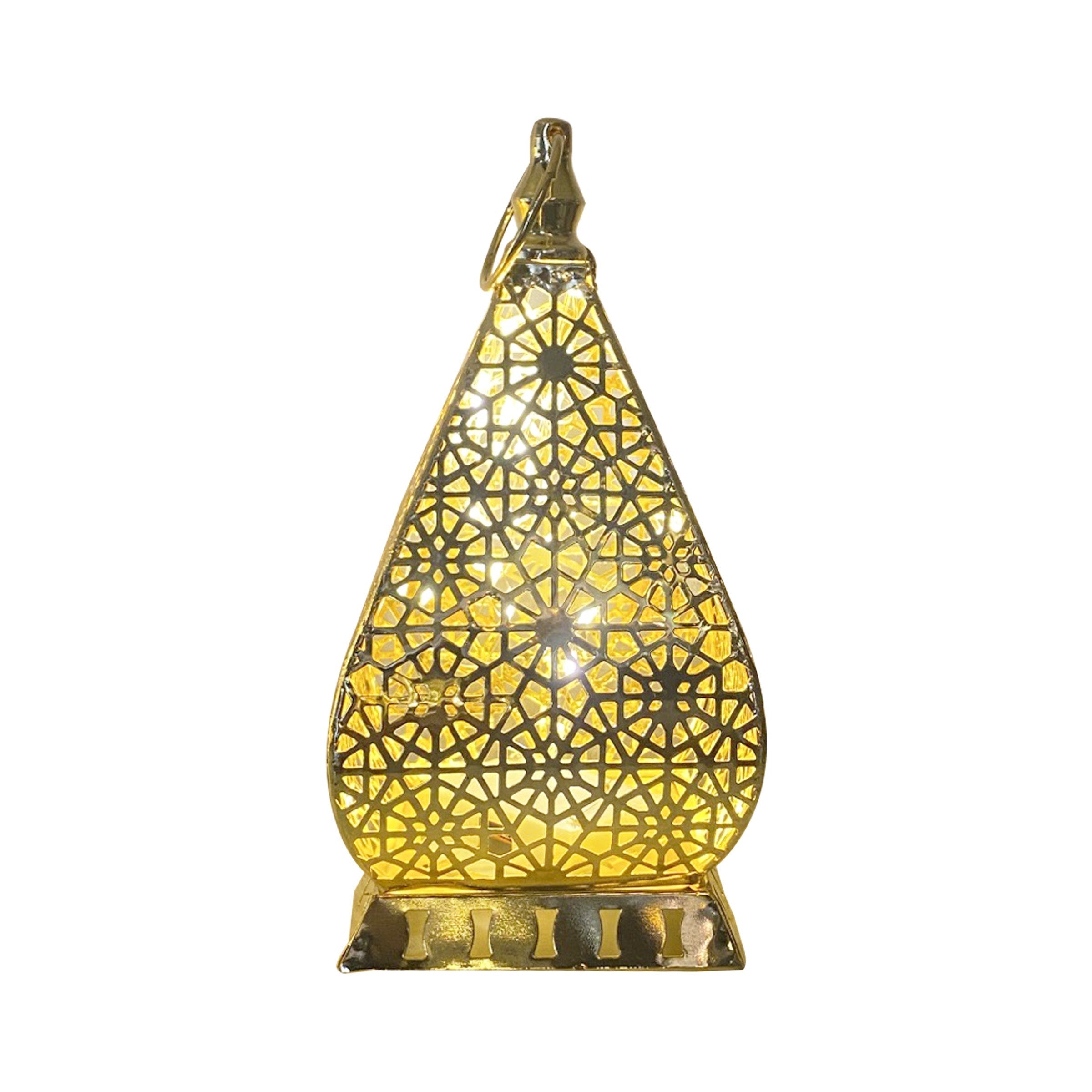 Ramadan Lantern with LED Gold - RM25-94