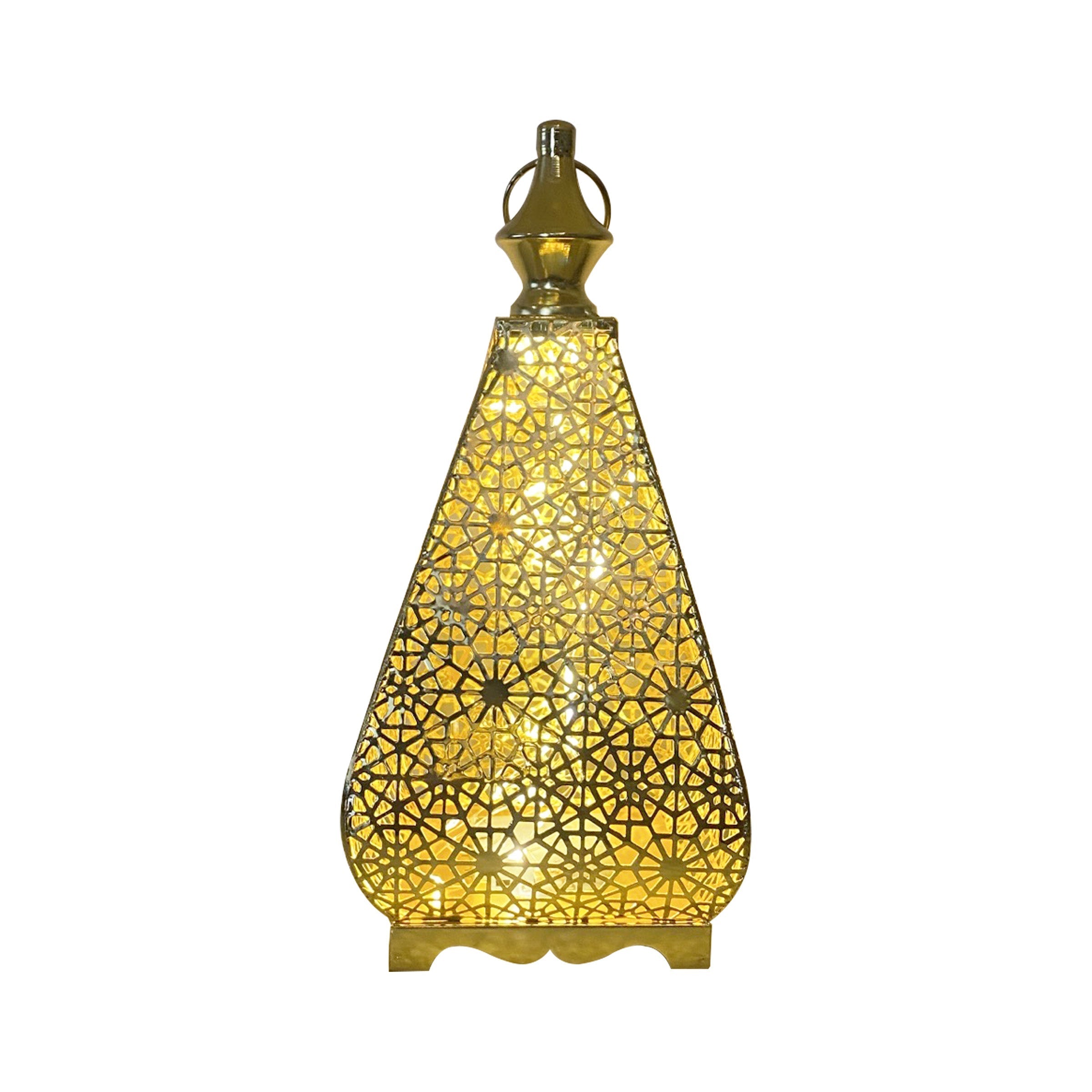 Ramadan Lantern with LED Gold - RM25-95