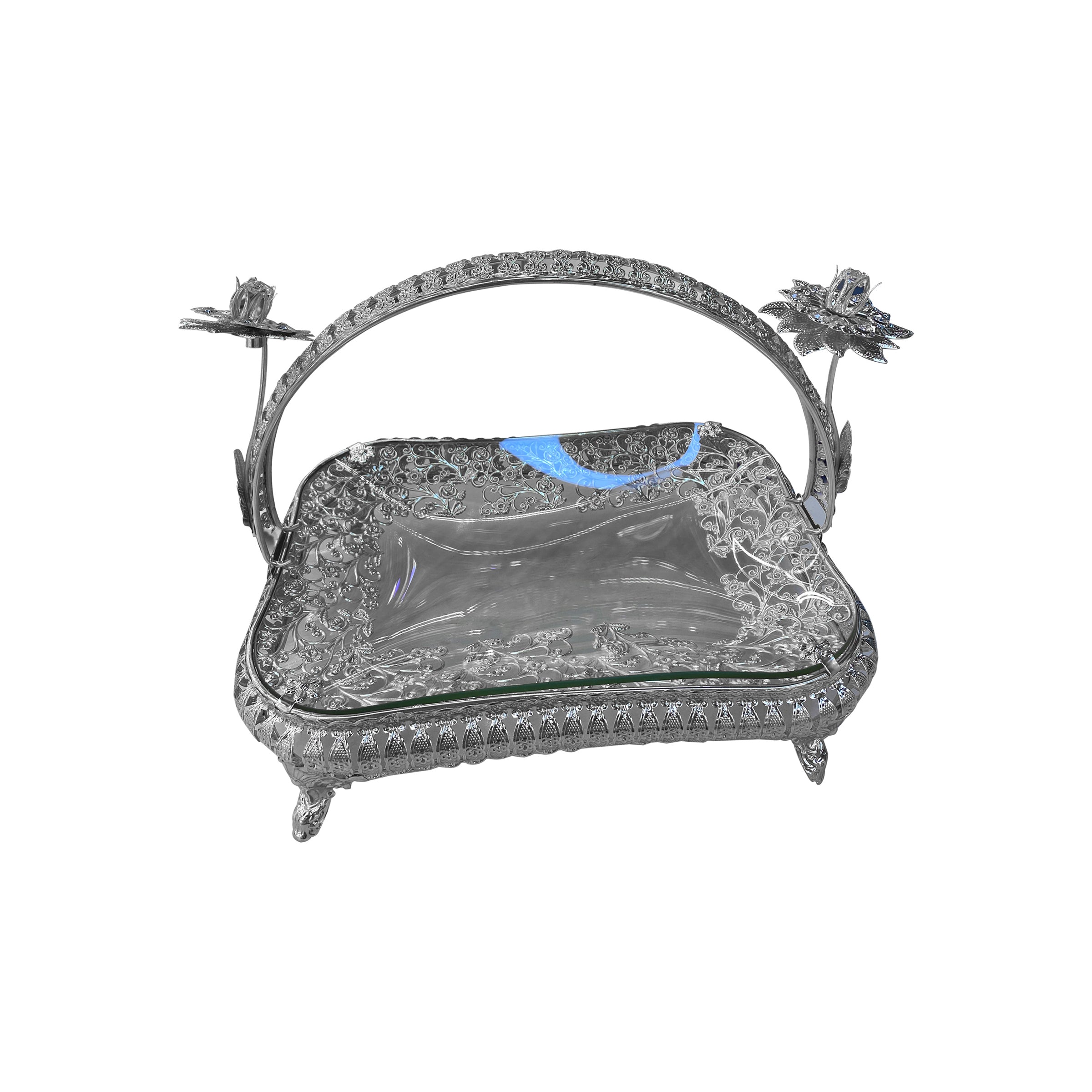 Candy Tray 25x16x24cm Silver - SJ1120M