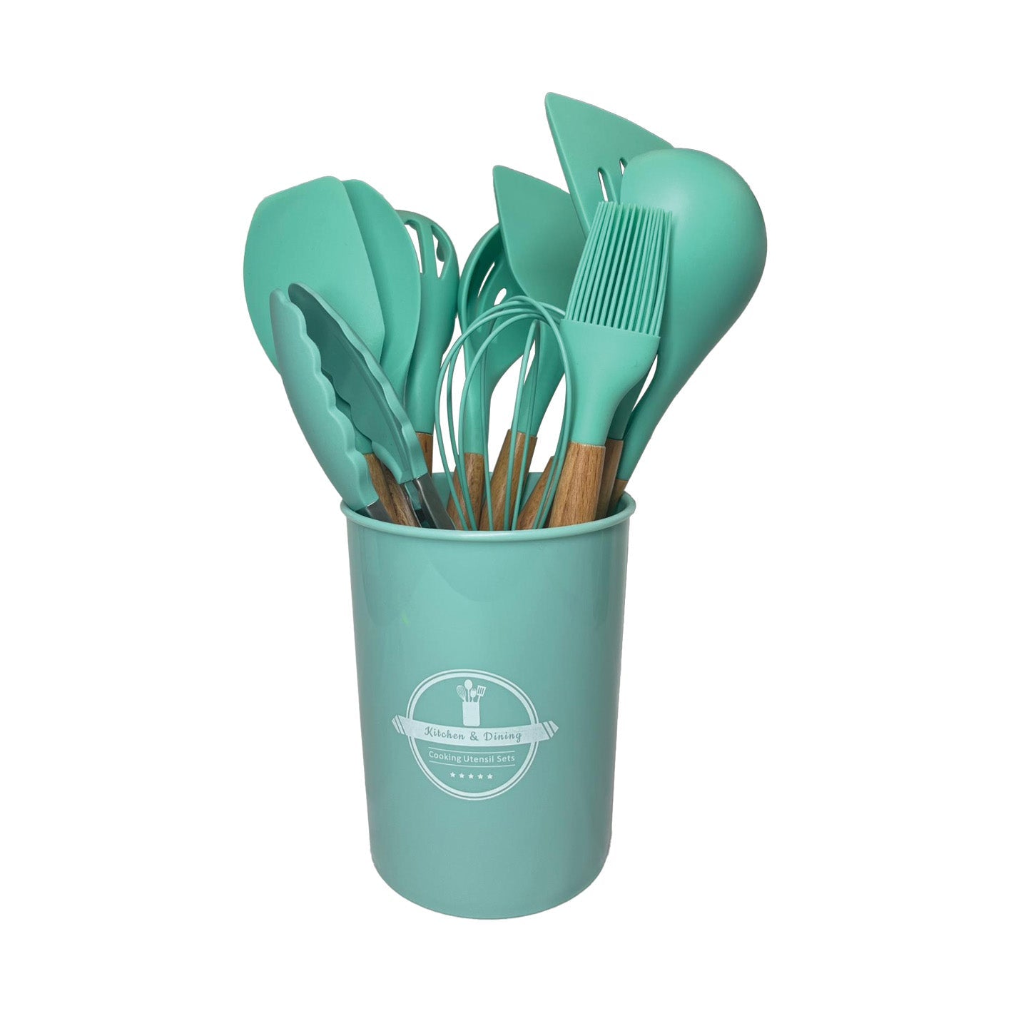 Silicone Kitchenware 12 Set Ladles/Brush/Forks/Spoons SKW-12