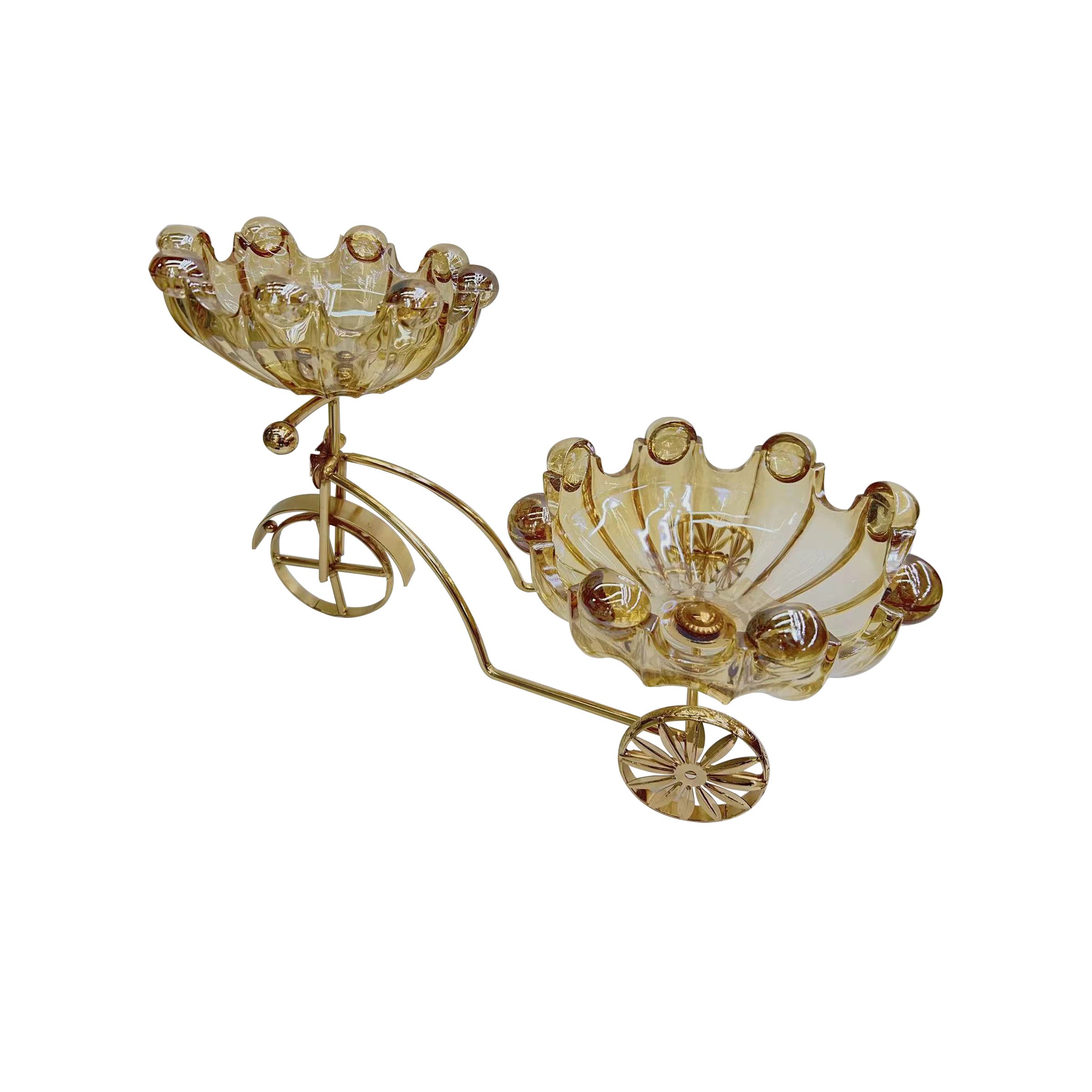 Candy Tray 2 Plates Gold - SLC08