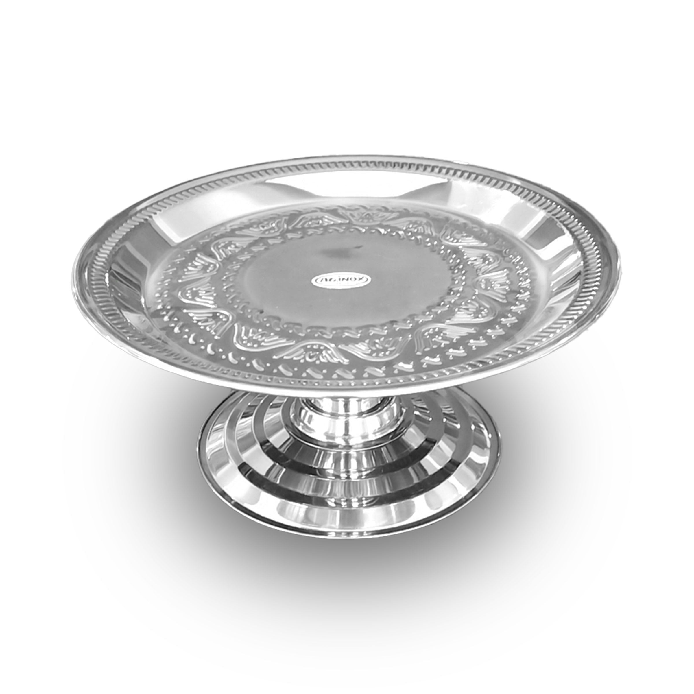 Metal Cake Stand 36cm Silver - T36S