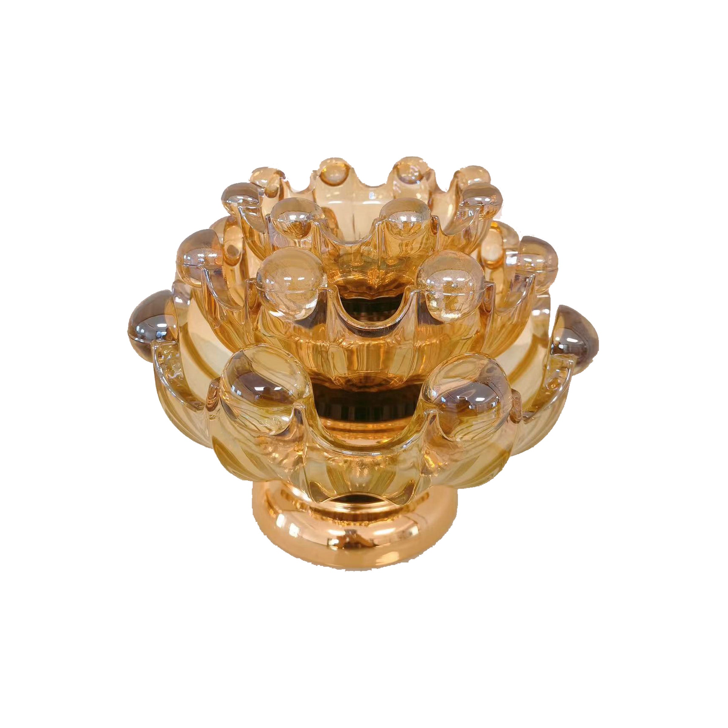 Candy Tray 3Pcs Set Gold - TS1008