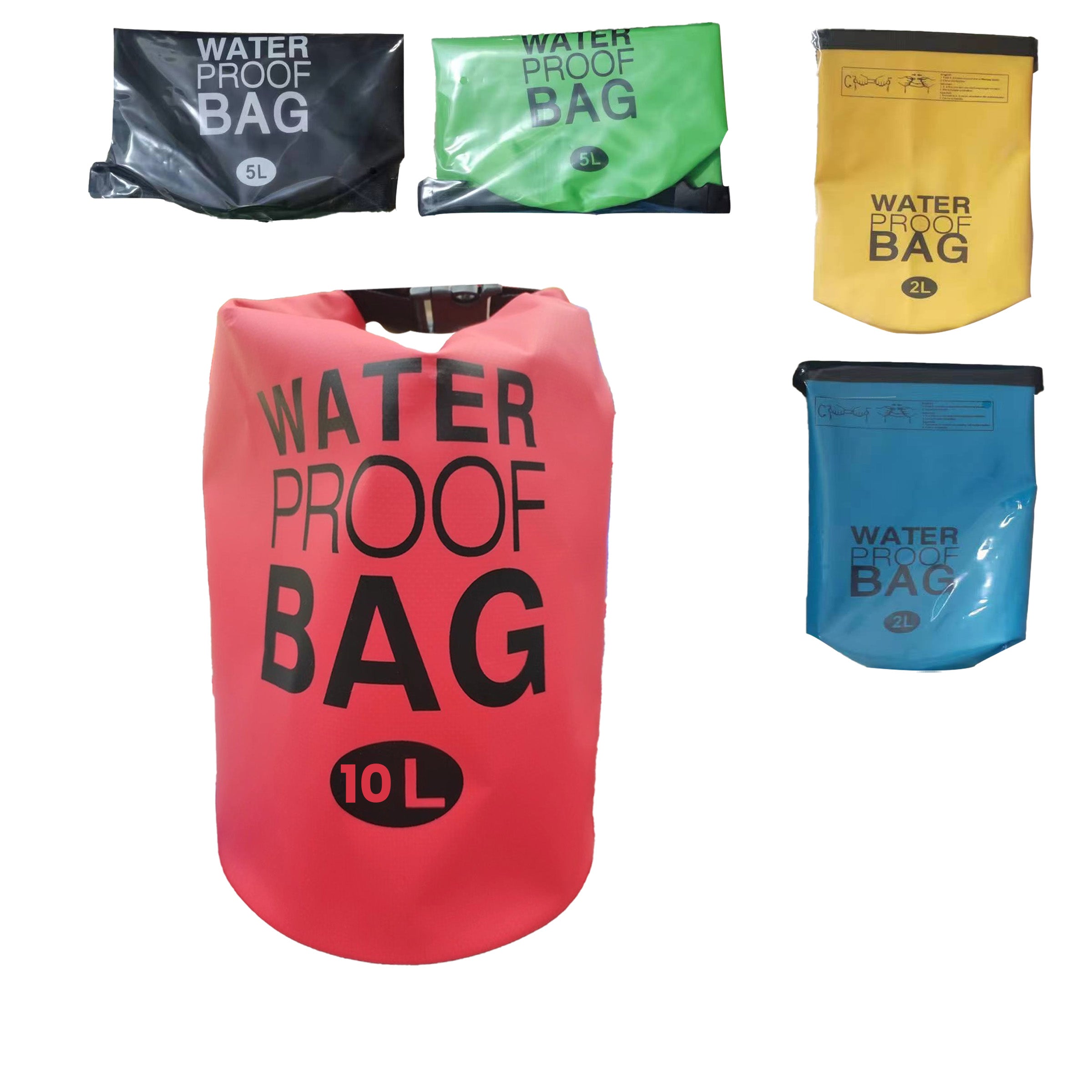 Waterproof Bag 10L Mix 5 Colors - WPB-10L