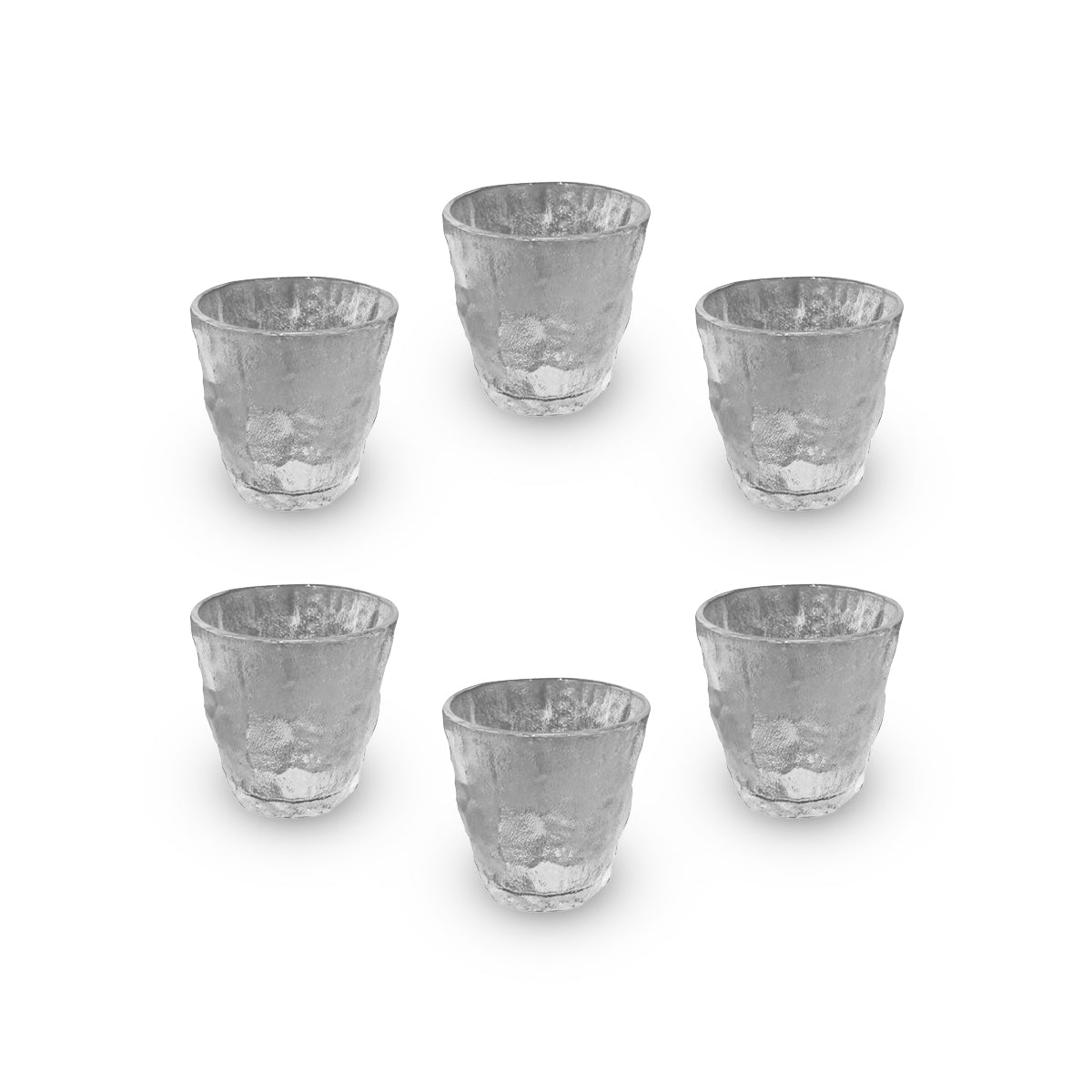 Glass Cup 6pcs Set 255ml - Y-8585