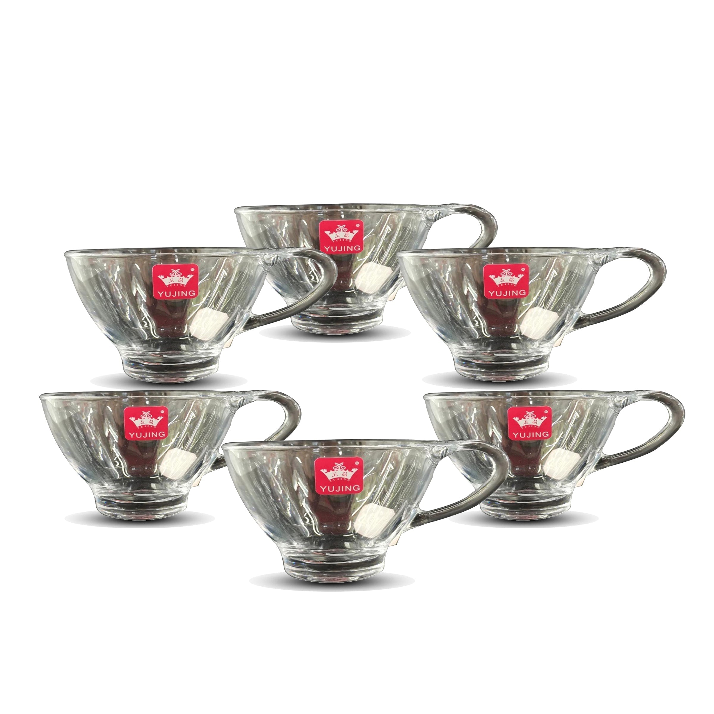 Glass Tea Cup 6Pcs Set - YJZB-2401-1