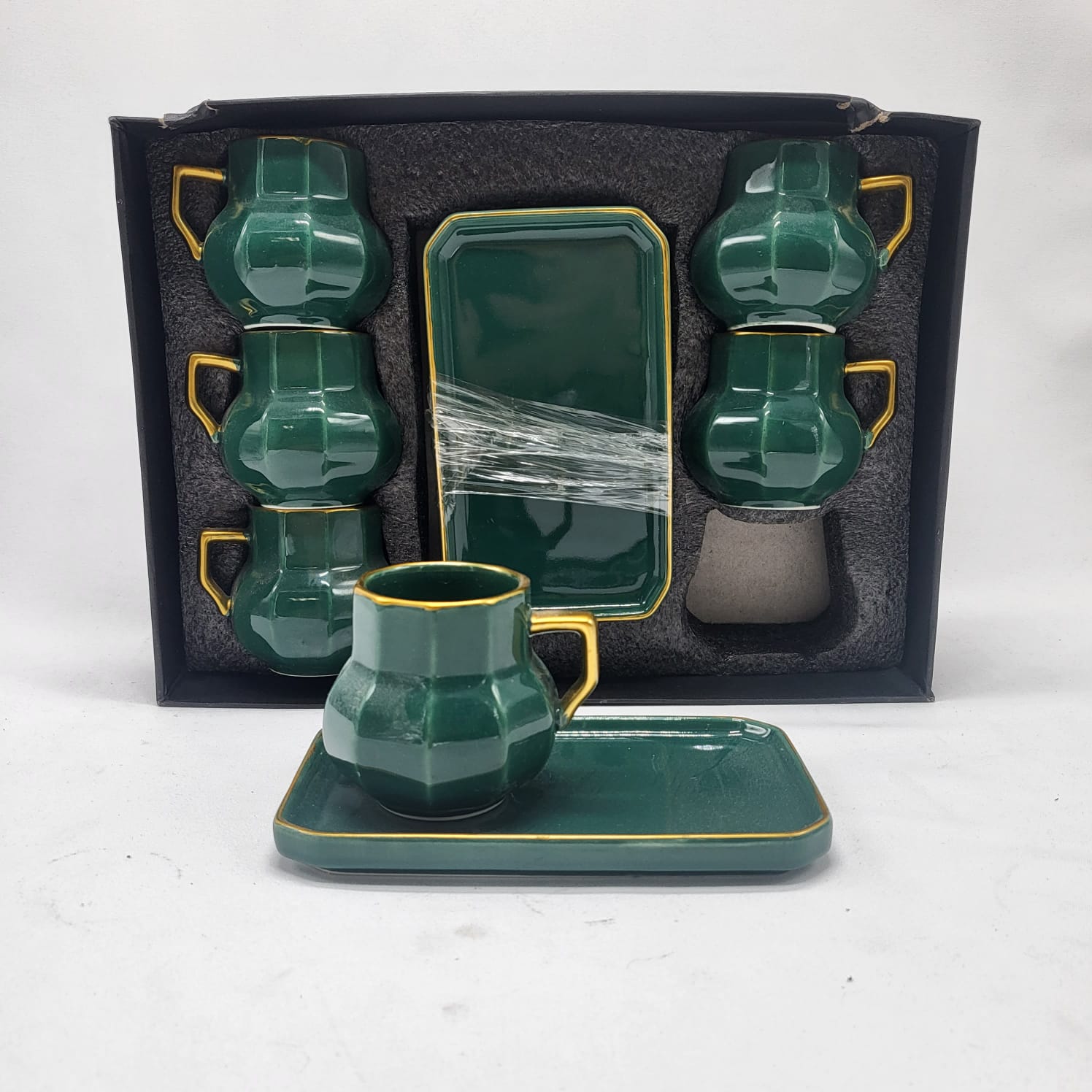 ESPRESSO CUP & SAUCER 100 ML 6 SET ZG-71